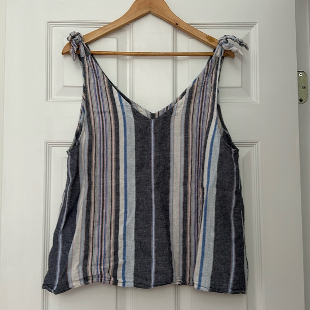 Linen blend blouse